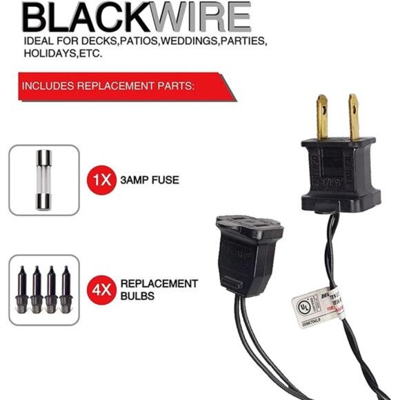 TW SHINE Purple and Orange Halloween Lights, 20FT 100 Count Incandescent Mini - Picture 5 of 7